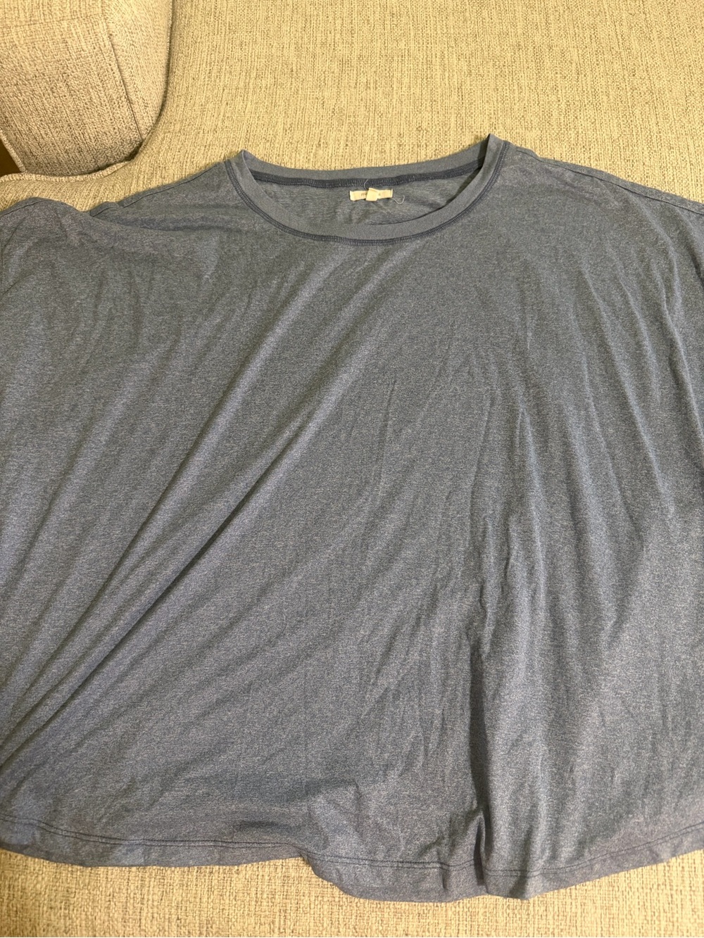 Maurices Blue Heather Tee Plus Size 4X Soft Short Sleeve Casual Basic Top - Picture 2 of 8